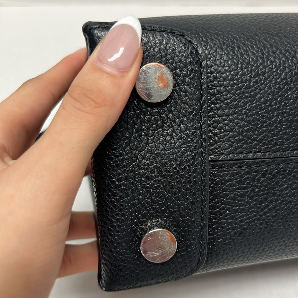 Michael kors black pebbled leather small Mercer crossbody bag | structured mini - Picture 14 of 16